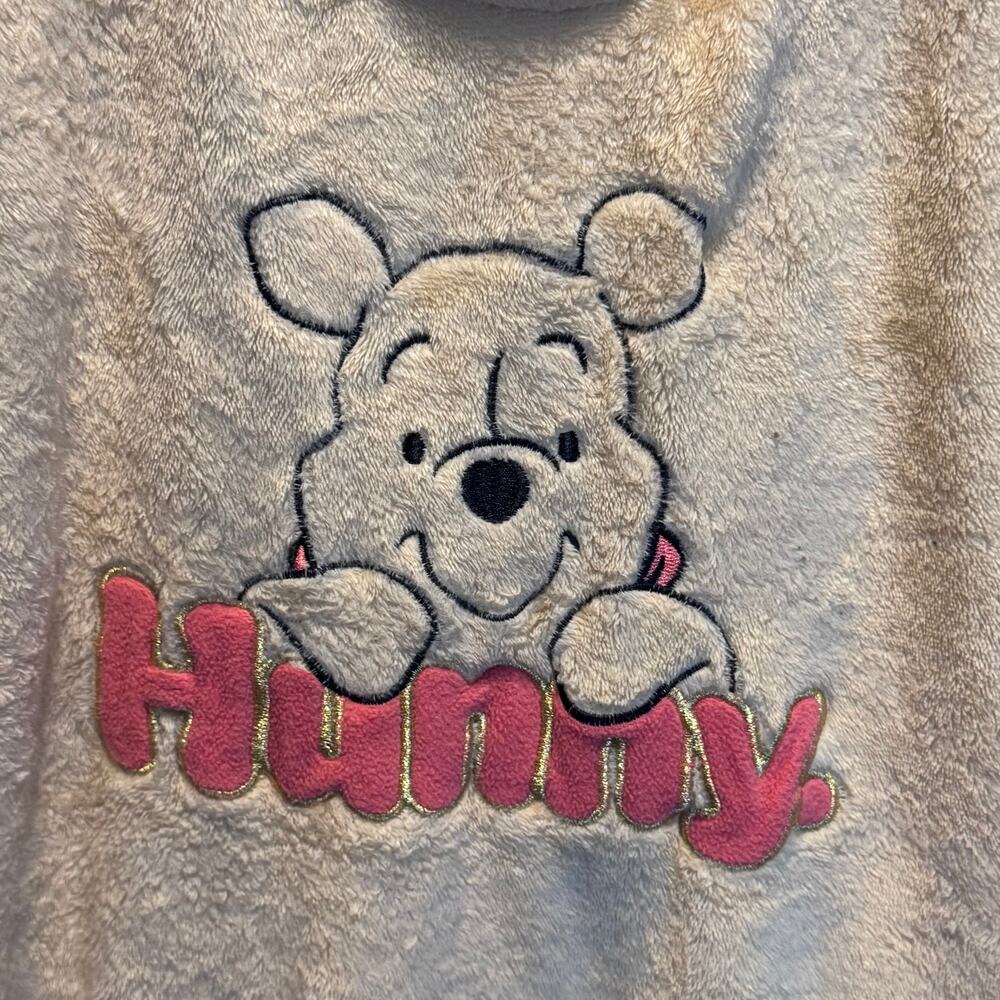 Disney 100 Winnie The Pooh Fleece Top XL Beige Hunny Plush Pajama Sweatshirt - Picture 2 of 8